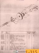 Logan 9B, Lathe Parts Lists Manual Year (1957)